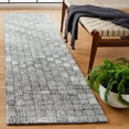 thumbnail image 2 of SAFAVIEH Micro-Loop Charlotte Solid Runner Rug, Dark Grey/Ivory, 2'3" x 9', 2 of 7