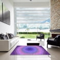 thumbnail image 7 of Ahgly Company Machine Washable Indoor Rectangle Transitional Purple Area Rugs, 2' x 4', 7 of 7