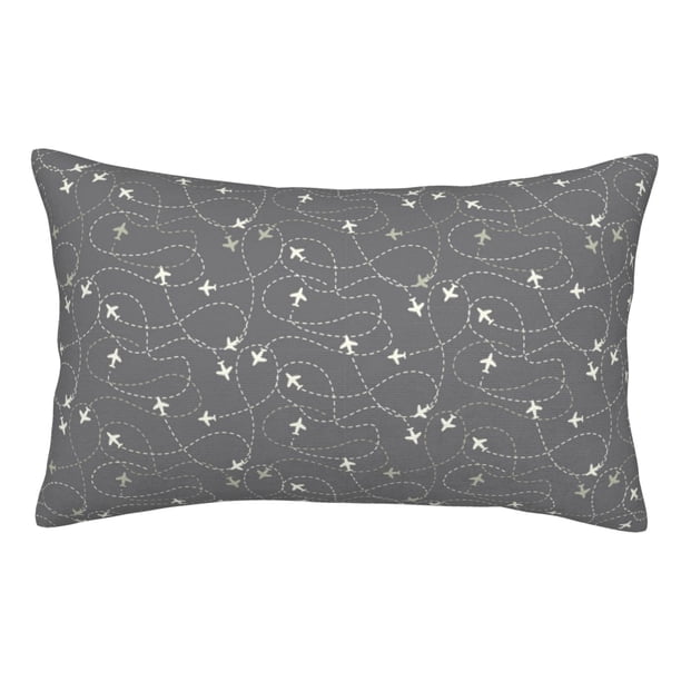 Balery Airplane Routes Around The World Funda de Cojín Estampada, Regalos para Mujeres, Regalos de Amor para Ella, Regalos para Novia o Esposa, Funda de Almohada-20"x30"