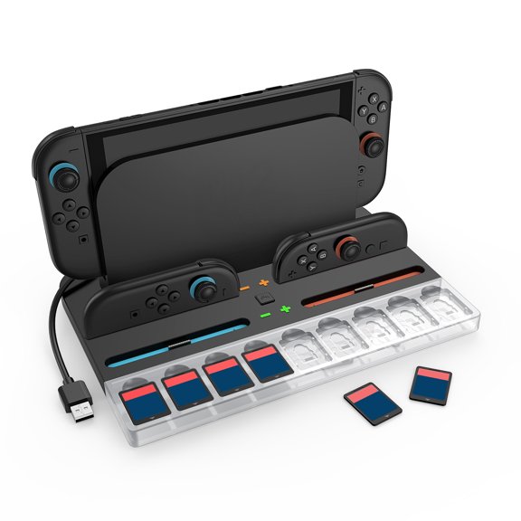MMOBIEL Charging Dock for Nintendo Switch 2 Joy-Con RGB 4 Controllers