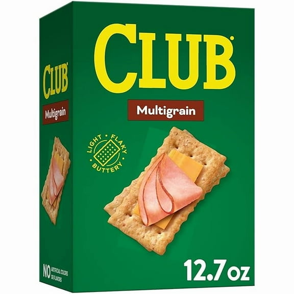 (1 pack) Club Crackers, Lunch Snacks, Snack Crackers, Multigrain, 12.7oz Box (1 Box