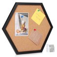 thumbnail image 1 of 1 juego de tablero de anuncios de corcho hexagonal, tablero de exhibición de imágenes, tablero de corcho decorativo, tablero de corcho, tablero de corcho, decoración de pared con soporte, 1 of 7