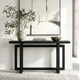 thumbnail image 2 of Evelyn&Zoe Breslow 55" Wide Rectangular Console Table, Black Grain, 2 of 7