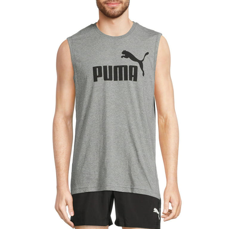 Puma Men's Essential No. 1 Logo Cat Sleeveless Muscle T-Shirt, to Size 2XL