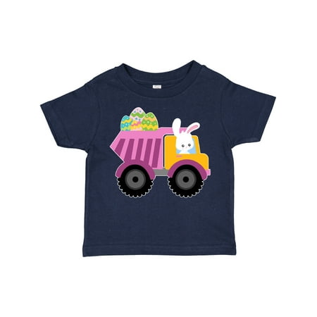 

Inktastic Easter Bunny in Dump Truck Delivering Easter Eggs Gift Toddler Boy or Toddler Girl T-Shirt