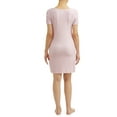 thumbnail image 2 of JV Apparel Women's and Women's Plus Short Sleeve Sleep Gown, 2 of 3