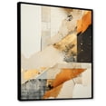 thumbnail image 2 of Designart "Radiant Dreamscape of Yellow Sunset IV" Abstract Framed Wall Art - Modern Yellow Abstract Collages Entryway Framed Wall Art, 2 of 6