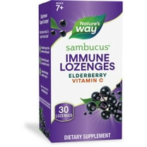 Nature's Way Sambucus Immune Lozenges, Vitamin C, Black Elderberry Extract, Immune Support*, 30ct