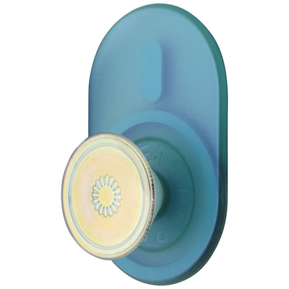 PopSockets MagSafe PopGrip Magnetic Grip/Stand w/Adapter Ring - Blue Opalescent