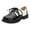 White, variant on Povozer Little Boys' Lace-Up Dress Shoes Closed Round Toe(White,2 Big Kids)