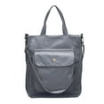 thumbnail image 3 of ibiyuan Corduroy Tote Bag for Women Large Shoulder Bag with Zipper and Pockets for College Work Travel Shopping, 3 of 5