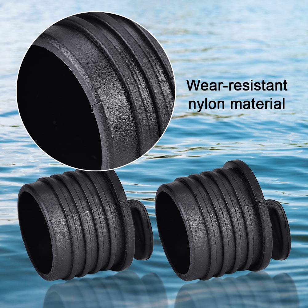 2PCS Nylon Kayak Boat Canoe Scupper Stoppers Bungs Drain Holes Plugs Accessories 