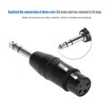thumbnail image 3 of 2PCS Zinc Alloy Audio Connector, Easy To Install 6.35MM To XLR Female Plug, Stereo Mics Amplifiers, 3 of 8