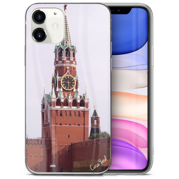 Caseyard TPU Clear Case for iPhone 13 with Kremlin design phone cover