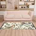 thumbnail image 2 of Yayeee Runner Rug for Bedroom 2'x6' Machine Washable Hallway Non Slip Mat, Green Birds, 2 of 8