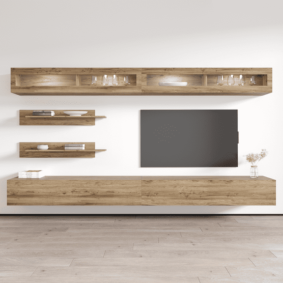 Fly I2 30TV Wall Mounted Floating Modern Entertainment Center