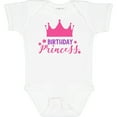 thumbnail image 3 of Inktastic Birthday Princess, Crown, Stars - Pink Purple Girls Baby Bodysuit, 3 of 5