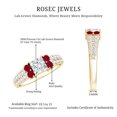 thumbnail image 5 of Rosec Jewels Lab Created Diamond Mens Engagement Ring with Ruby (Authentically Certified), 14K Yellow Gold, US 11.50, 5 of 8