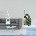 thumbnail image 2 of Figura de resina de llama abstracta, escultura de fuego moderna, artesanía y elegante colección de estatuas de animales de para oficina, dor, 2 of 8