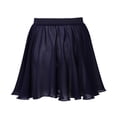 thumbnail image 2 of TiaoBug Chiffon Dance Skirt for Girls Gymnastics Ballet Dance Tutu Dress Pull-On Dancewear Navy Blue 12-15, 2 of 7