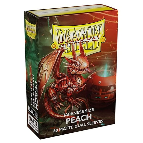 2 Packs Dragon Shield Dual Matte Mini Japanese Peach 60 ct Card Sleeves Value Bundle!