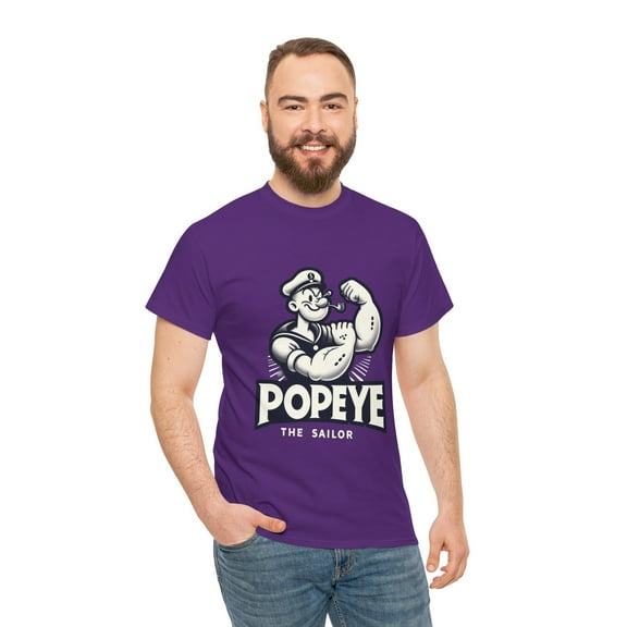 Popeye The Sailor Classic Unique Cartoon Unisex Heavy Cotton Tee