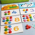 thumbnail image 4 of serony Cards Matching Toys Number Quantity Learning Cognition Toys Learning Counting Math Educational Kids Shape Color Toys Recognition for Preschool, 4 of 9
