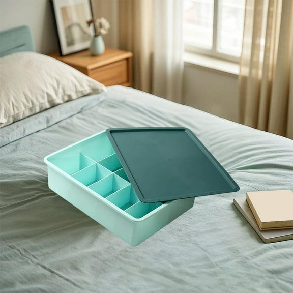 SCNOR Small Storage Boxes Cubby Storage Organizer Clothing Organizers and Storage with Lids