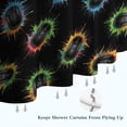 thumbnail image 6 of Colorful Mice Games Icons Black Pattern Shower Curtain 84"x72" ,Bathroom Decorative Shower Curtains Set with 12 Hooks,Modern Waterproof Washable Shower Curtain, 6 of 6