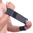 thumbnail image 1 of 1pc Wrist Support Breathable Adjustable Compression Forearm Wrap Belt Hand Strap Protector Gym Fitness Weight Lifting Sportswear, 1 of 6