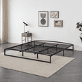 thumbnail image 2 of Low Bed Frame Full Size - 6 Inch Heavy Duty Metal Platform, Mattress Foundation, No Box Spring Needed, Noise-Free, Non-Slip, Easy Assembly, 2 of 7