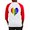 Red/White, variant on CafePress - Safe Space In Heart Baseball Jersey - Cotton Baseball Jersey, 3/4 Raglan Sleeve Shirt