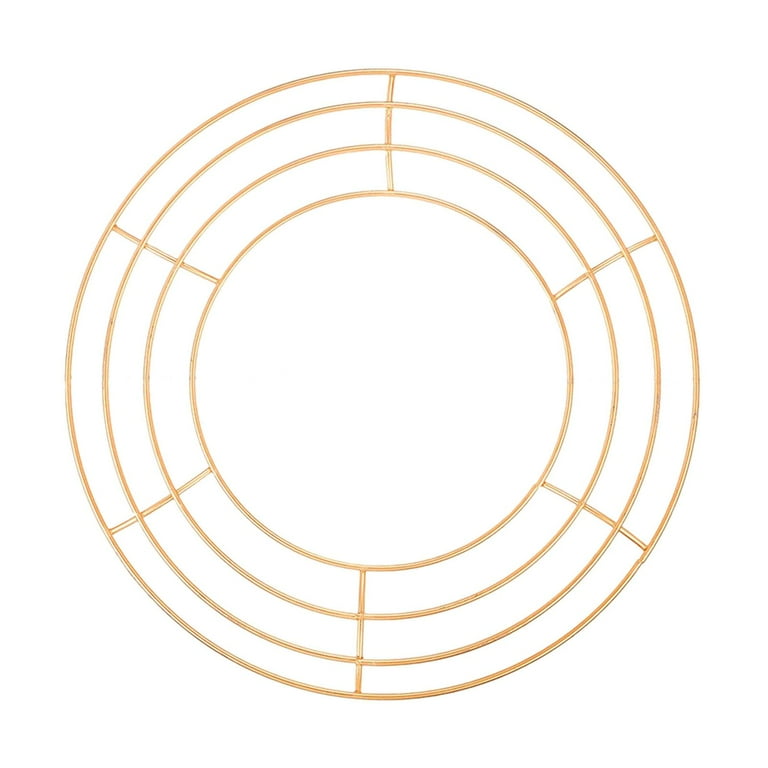 Wire Wreath Frame Round Wreath Rings for DIY Crafts Supplies