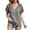 #05 Gray 【Mix, Match & Rotate: Stock Up on Daily Colors】, variant on Women's Loose Fit V Neck Puff Short Sleeve Tunic Blouse Top Comfy Casual Summer Work Office Outfits | CSEONE,Army Green L