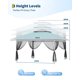 thumbnail image 2 of QinaQin Gazebo plegable de 3 x 3 m con doble techo y mosquitero, incluye 4 sacos de arena y bolsa de transporte, altura ajustable para jardín o eventos, 2 of 7