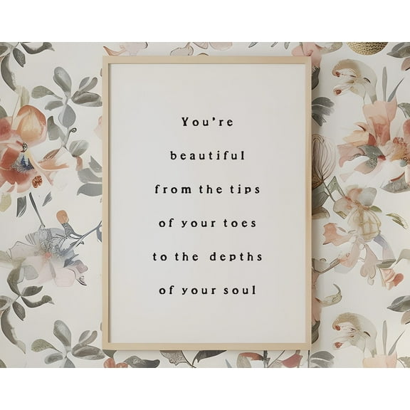 Girls Nursery Wall Art, Boho Nursery Print, Girls Room Quote, Minimalist Girls Room Art, From The Tips Of Your Toes, Baby Girl Wall Art Wall Art, Modern Wall Decor, 8x12 UNFRAMED
