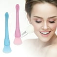 thumbnail image 3 of 2 Pcs Silicone Face Mask Brushes Face Mask Applicator Brushes Soft Silicone Brushes Pink Blue, 3 of 6