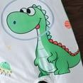 thumbnail image 5 of Gelikeya Cartoon Dinosaur Baby Clothes for Toddler Boys Short Sleeve Rompers Casual Outerwear Bodysuit Jumpsuit (Green, 6-9 Months), 5 of 5