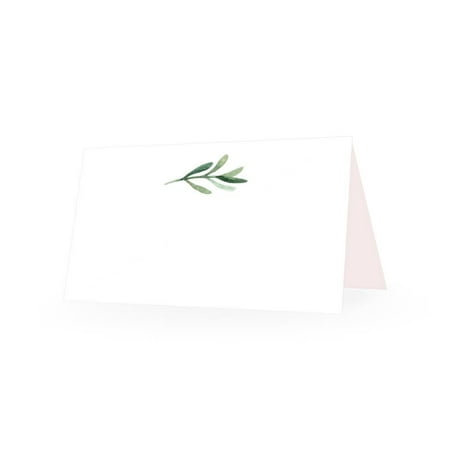 25 Elegant Greenery Tent Table Place Cards For Wedding Thanksgiving Christmas Holiday Easter Catering Buffet Food Sign Paper Name Escort Card Folded Seat Assignment Setting Label Banquet Party (Best Place For Holiday Cards)