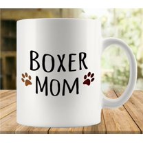 Boxer Dog Mom Mug Funny Coffee Mug Ceramic Cup Tea 11 Oz For Women Men Novelty Christmas Birthday Gift