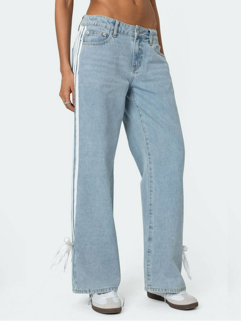 jent lou is 新作Eyelet Baggy Denim pants jent lou is 新作Eyelet Baggy Denim pants