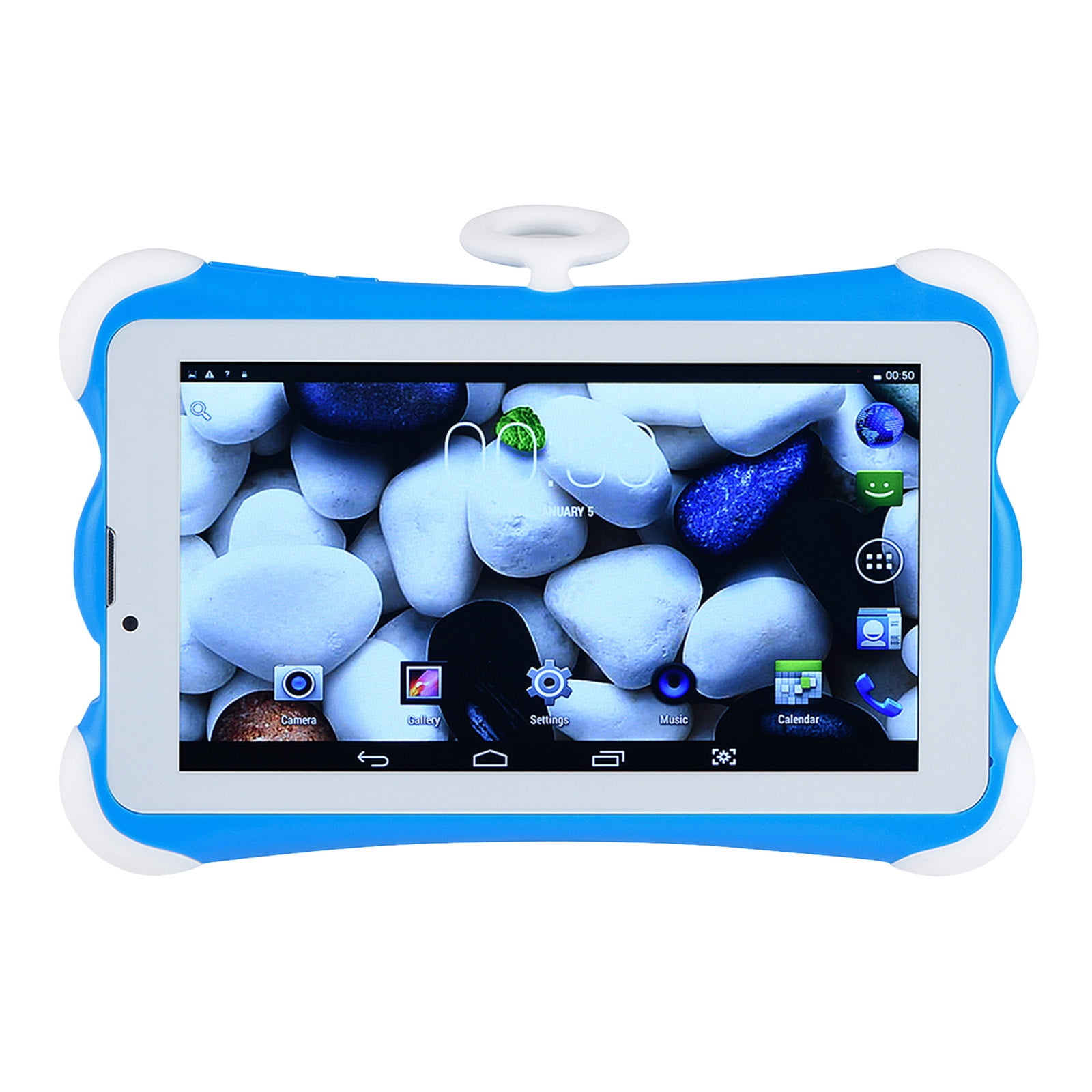 Yarino Tablets for Kids Ages 3-9 7 inch Computer Android Tablets Children's Early Education Learning Machine Parent-child Gift Machine Christmas Gift Support For SIM Card Call Blue