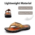 thumbnail image 2 of Mens Casual Slippers Sport Comfort Flip Flops Lightweight Waterproof Outdoor Summer Beach Shoes Yellow 7 US, 2 of 7