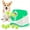 Green, variant on USB Rechargeable Dog Ball Launcher - 3 Distance Settings, Includes 3 Tennis Balls - Interactive Indoor/Outdoor Toy (Green/Blue/Lime)