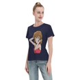 thumbnail image 4 of Women's Basic Short Sleeve T-Shirt Detective Conan Haihara Ai, 4 of 6