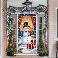 thumbnail image 1 of Christmas Door Cover Santa Claus Design Holiday Decoration for Front Door Indoor Wall Party Festive Decorations Merry Xmas Home Decor, 1 of 6