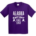 thumbnail image 3 of Inktastic Alaska Awesome Since 1959 Youth T-Shirt, 3 of 5