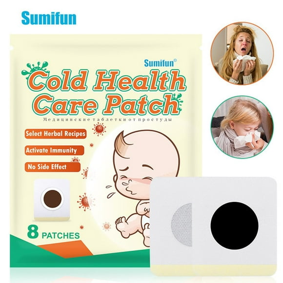 8pcs Herbal Cold Treatment Patch Acupoint Plaster for Children & Adults