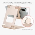 thumbnail image 4 of Methold Soporte para teléfono móvil Plegable Ajustable Soporte de plástico portátil para teléfono inteligente Soporte para organizador de Electrónica Plata, 4 of 6