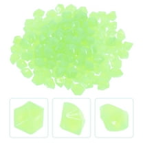 DEEPCRAFF Landscaping Pebbles Luminous Stones Green Resin for Garden 400 Pcs